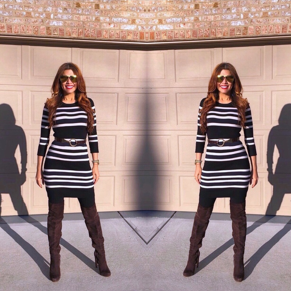 French Connection Women's Jag Stripe Dress
